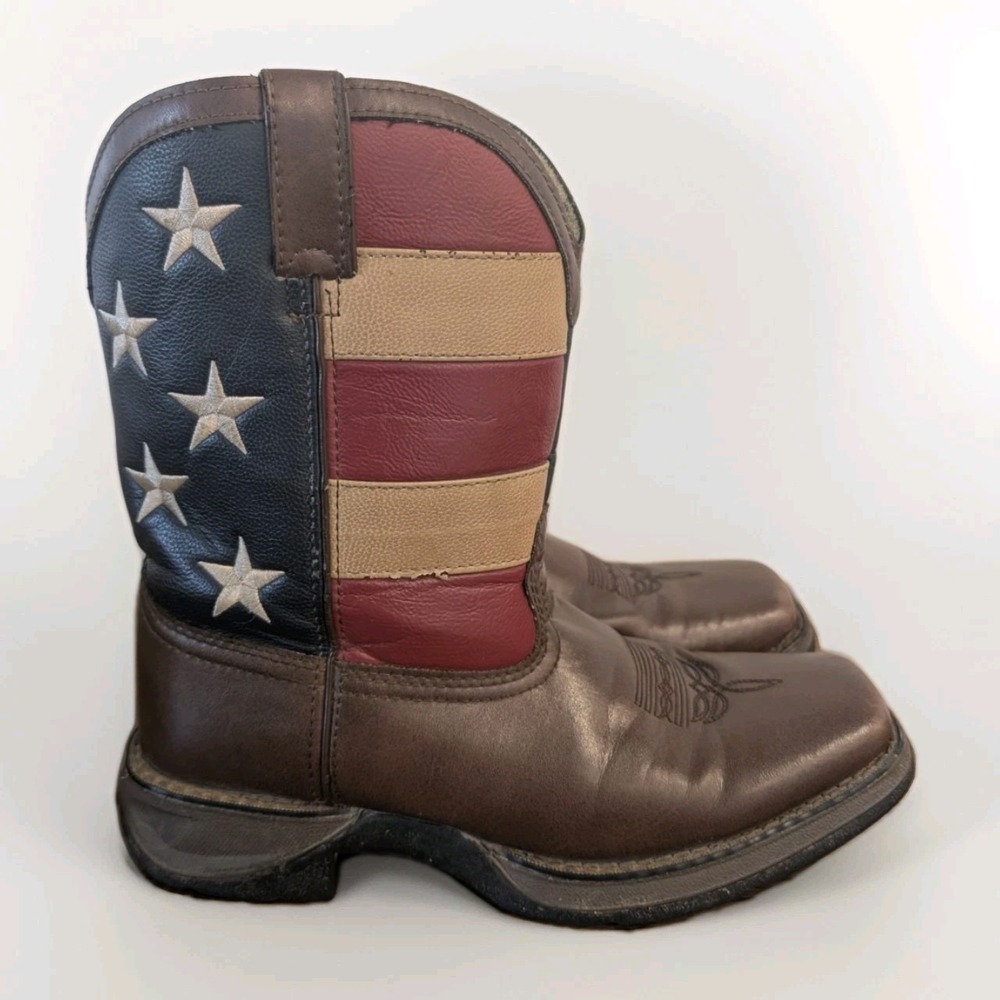 Durango Kids Cowboy Boot 5M Western Patriotic USA Flag Pull On BT245 USA Barn
